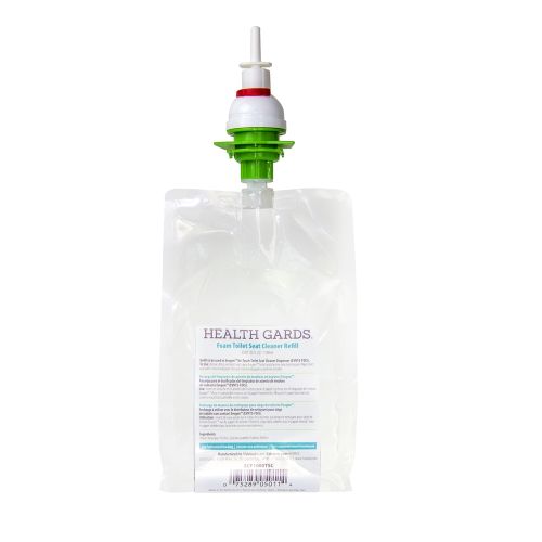 Health Gards Toilet Seat Cleaner Refill, Foam, 1000 ml